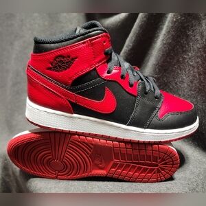 Nike Air Jordan 1 Mid GS "Banned" sneaker